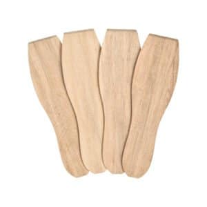 Spatelset hout - 4 stuks